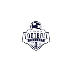 soccer football crests and podcast logo emblem designs
