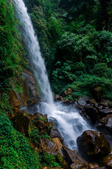 Obraz premium Seven Sisters waterfall near Gangtok, Sikkim, India