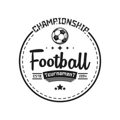 Soccer logo design template