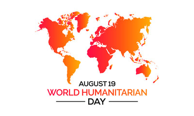 Vector illustration on the theme of World Humanitarian day observed each year on August 19th worldwide.