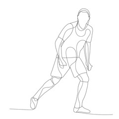 white background, man sketch with lines