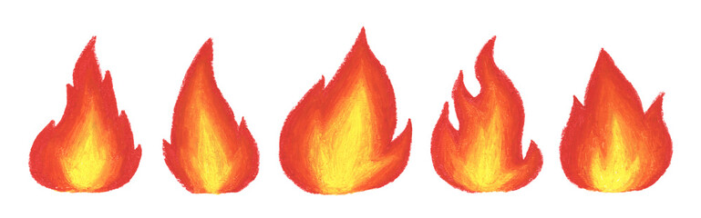 Hand drawn fires