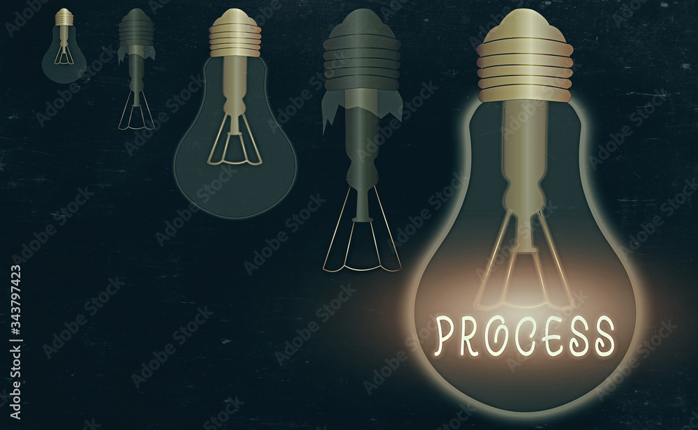 Poster text sign showing process. business photo text standard procedures how to handle a particular job ru