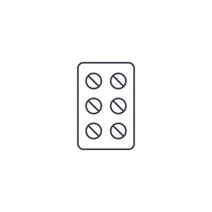 Pills icon, tablets pharmacy sign, Vector isolated flat illustration