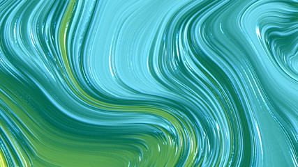 Fototapeta premium Abstract green yellow and blue gradient geometric texture background. Curved lines and shape with modern graphic design.