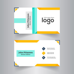 Creative business card design template.