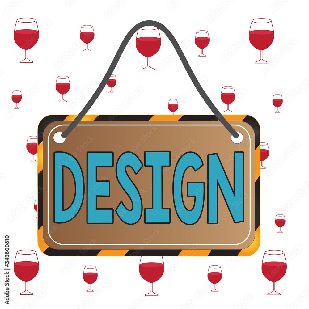 Poster text sign showing design. business photo showcasing plan drawing produced to show look function or w