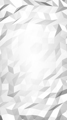 Obraz premium White abstract background. Lowpoly backdrop. Crumpled paper. 3D illustration