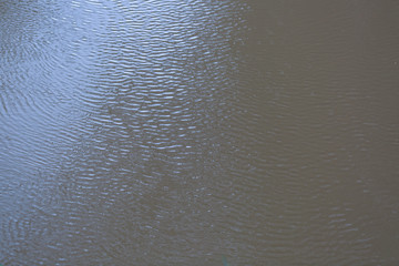 The texture of the water in the river for concept design and decorative workings