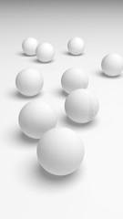 White abstract background. Lowpoly backdrop. Crumpled paper. 3D illustration