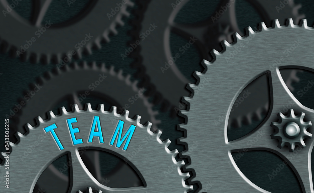 Poster word writing text team. business photo showcasing group of showing working together classed and shar