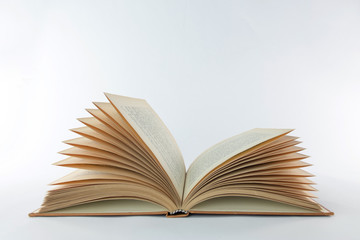 open old book on a white background