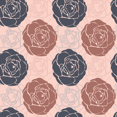 seamless repeating pattern with roses
