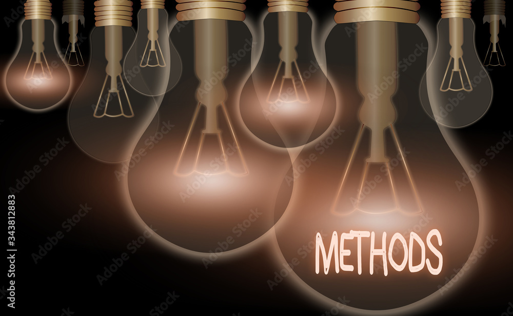 Poster word writing text methods. business photo showcasing the particular form of procedure for accomplish