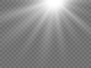 Sunlight on a transparent background