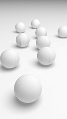 White abstract background. Lowpoly backdrop. Crumpled paper. 3D illustration