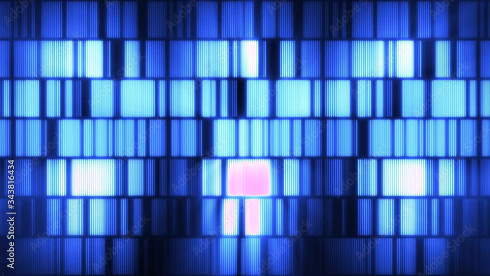 Poster abstract technology equalizer bars loop/ 4k animation of an abstract technology background with glow