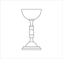 chalice of catholic church. Vector illustration for web and mobile design.