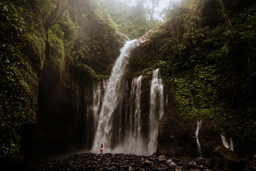 Fototapeta na wymiar Tiu Kelep Waterfall
