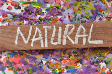 Fototapeta premium NAPIS NATURAL