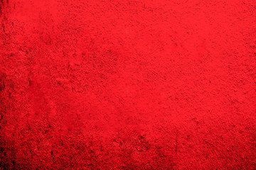 Red cement decorative wall, stucco grunge textured wallpaper, stylized banner. Abstract background.