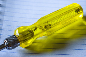 Tester kept on a diary shows the recent technology