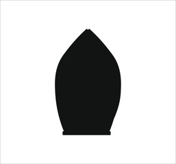 Miter is a typical hat the Pope of Rome of the Catholic Church. Vector illustration for web and mobile design.