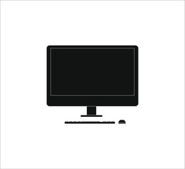 desktop computer. Vector illustration for web and mobile design.