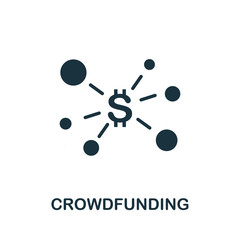 Crowdfunding icon. Simple illustration from startup collection. Creative Crowdfunding icon for web design, templates, infographics and more