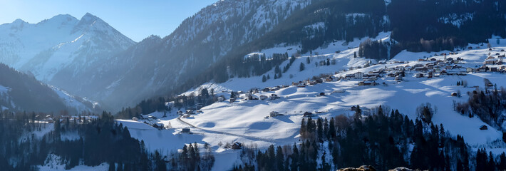 Bergdorf Winter Schnee alpen österreich