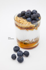 yogurt with blueberries
