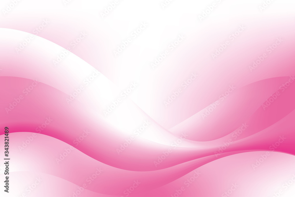 Poster abstract smooth pink white wave gradient background design template vector