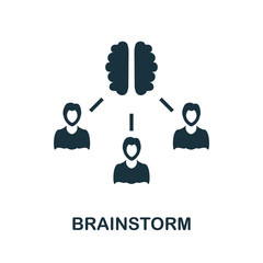 Brainstorm icon. Simple illustration from startup collection. Creative Brainstorm icon for web design, templates, infographics and more