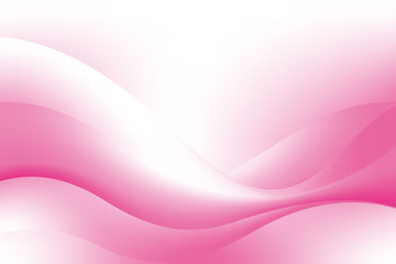 Abstract Smooth Pink White Wave Gradient Background Design Template Vector