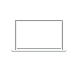 laptop. Vector illustration for web and mobile design.