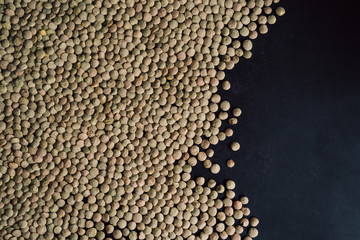 lentils on dark, texture and background