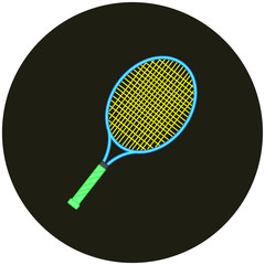 tennis racket. Vector illustration for web and mobile design.