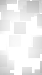 White abstract background. Misty backdrop with grey squares. 3D illustration