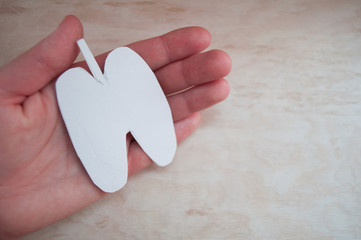 Fototapeta premium hands holding lung, World Pulmonary Hypertension Day, corona covid-19 virus, epidemic, pandemic, organ donation concept 