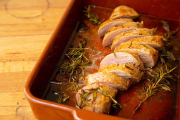 
baked pork tenderloin with rosemary