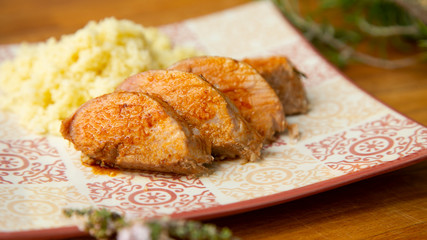 
baked pork tenderloin with rosemary