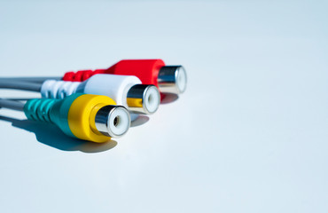 cable for connecting equipment on a white background