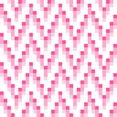 Pink Tile Diagonal Geometric Seamless Pattern On White Background