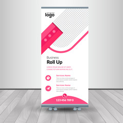 Roll-up for exhibitions, banner for seminar, layout for placement of photos. Universal stand for conference.	
