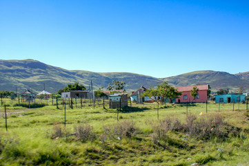 Rural housing and scenery, Coffee Bay, Eastern Cape, South Africa
