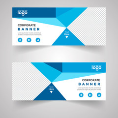 Web Banner Design. Corporate Business Concept Bannar Design .	