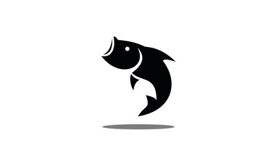 fish silhouette vector logo