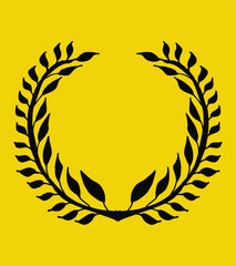 wreath print and embroidery graphic design vector art