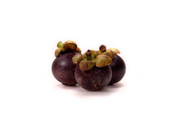 mangosteen isolated on white background