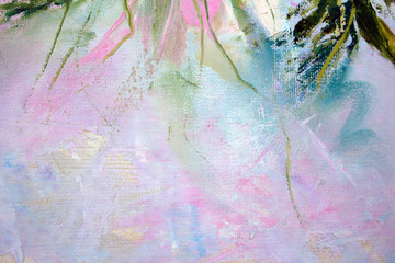 the painting is painted on canvas with oil paints background for creative design